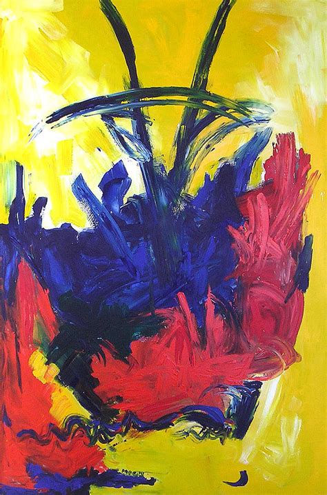 Primary Color Abstract Painting By Maggis Art