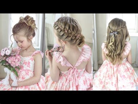 3 Cute And Easy Flower Girl Hairstyles By Sweethearts Hair Now And Eternity