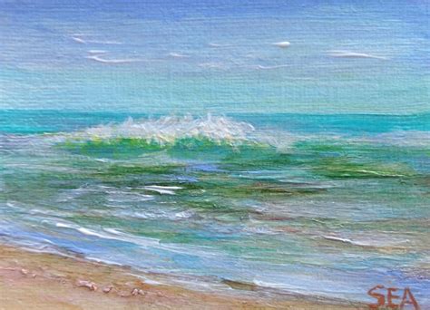 Sea Dean Paint A Masterpiece Summer Waves Aceo Or Atc Ipad And