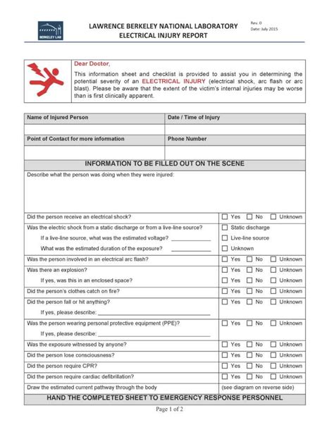 Injury Report Form Income Tax First Aid Example Sports In Incident