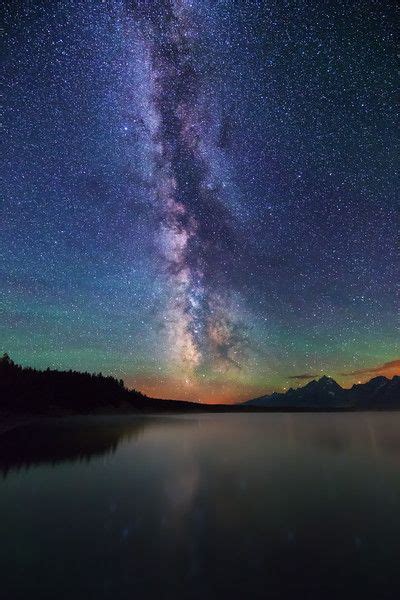 Milky Way Over Grand Teton And Jackson Lake Nature Photography Grand