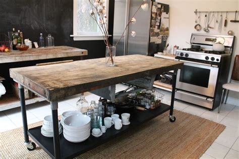 Butcher Block Farmhouse Kitchen Island With Seating See More