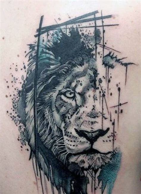 10 Abstract Lion Tattoo Designs And Ideas Petpress