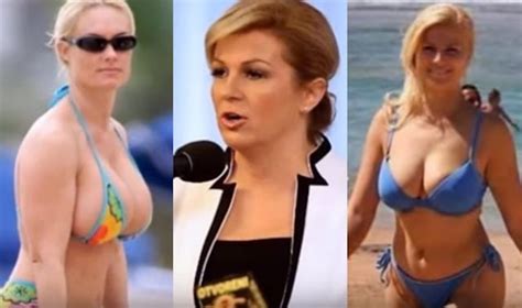 Kolinda Grabar Croatian President On Beach In Hot Bikini Photos Viralavon Blog