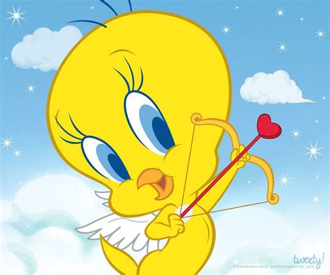 Happy Valentines Day Tweety Bird Drawing Tweety Drawing Cartoon Faces