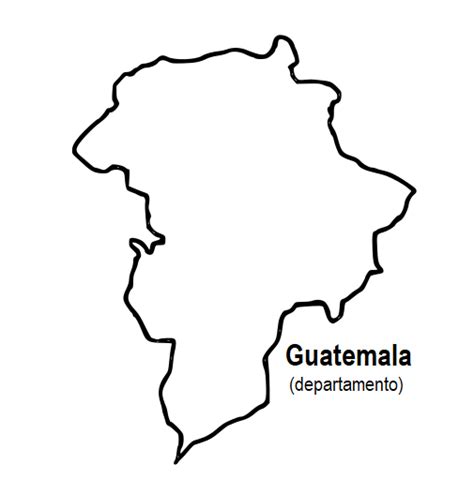 Mapa Del Departamento De Guatemala En Blanco Image To U