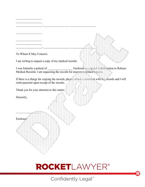 Free Medical Records Request Template And Faqs Rocket Lawyer