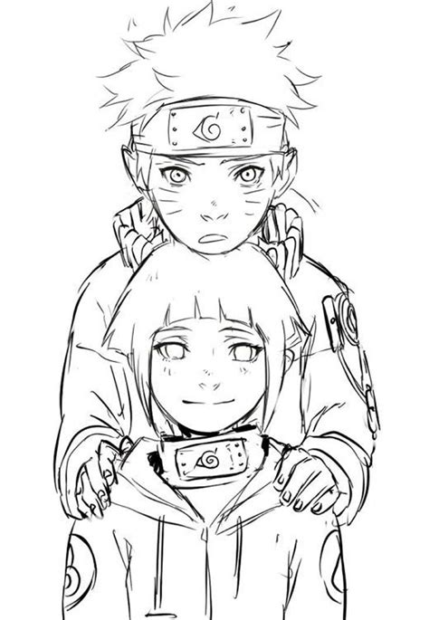 Naruto E Hinata Juntos Para Colorir Ikoma