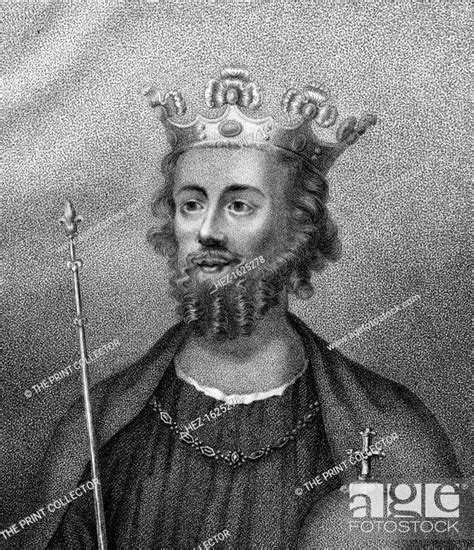 Portrait Of Edward 1284 1327 Who Ruled From 1307 Until He Was Deposed