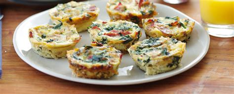 Recipes Mini Frittatas With Bacon Caramelized Onions And Spinach