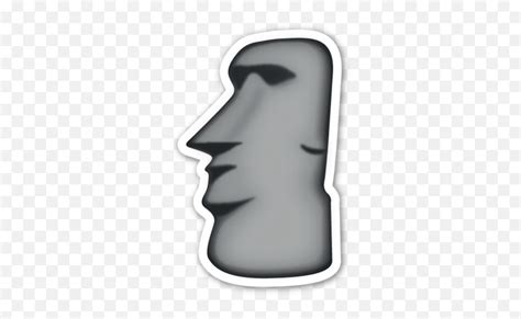 Moyai Moai Emoji Pnggavel Emoji Free Transparent Emoji