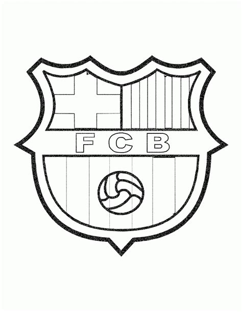 Barcelona Soccer Coloring Pages Sketch Coloring Page