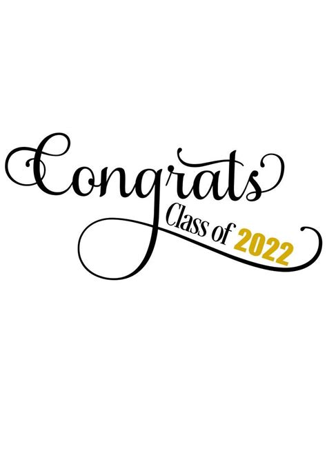 Congrats Class Of 2022 Svg