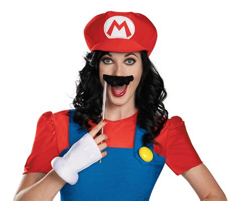 Sexy Female Mario Costume Super Mario Johnnie Brocks
