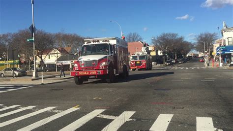 Fdny Squad 288 And Its 2nd Piece Cruising Back To Quarters In Maspeth