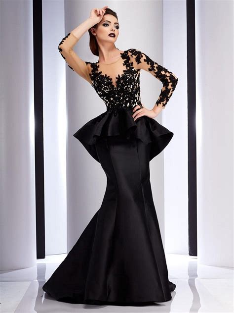 Clarisse Couture 4701 Pleated Peplum Evening Dress Abiti Vestito