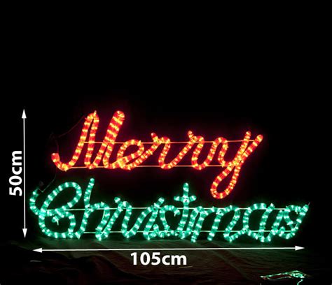 Led Animated Merry Christmas Motif Rope Light