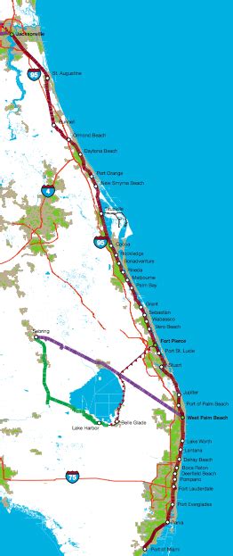 Map Of Florida East Coast