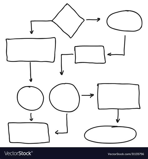 Abstract Flowchart Royalty Free Vector Image Vectorstock