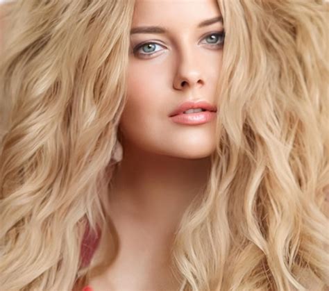 Premium Photo Hairstyle Beauty And Hair Care Beautiful Blonde Woman With Long Blond Hair