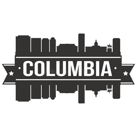 Columbia Skyline Symbol Design City Vector Art Stock Vector