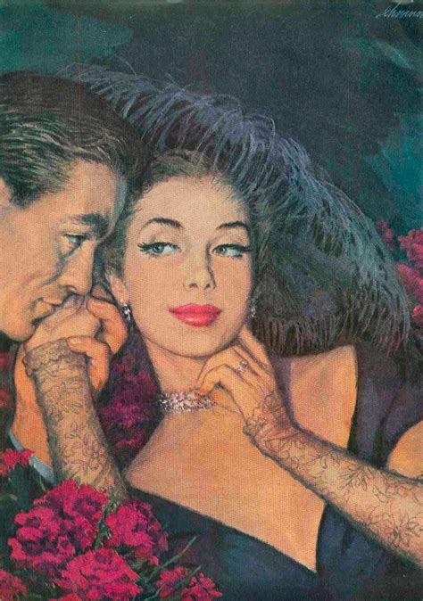 barbara schwinn beauty illustration vintage romance portrait inspiration