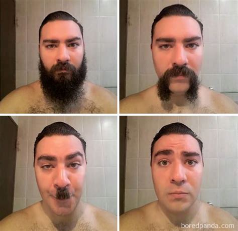 A Friend Of Mine Shaved His Year Long Beard And Recorded The Process