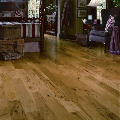Hickory wood flooring can be used as a rustic décor or as something formal. All Hardwood Flooring | Wayfair