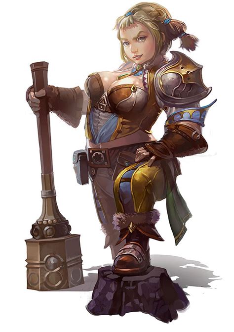 Zwergenkriegerin Dwarf Girl Female Dwarf Fantasy Dwarf