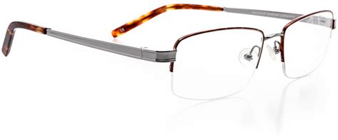 mens optical eyewear square metal half rim frame prescription eyeglasses rx 885535312732 ebay