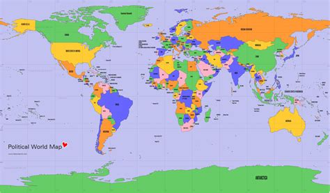Weltkarte Mit Staaten Creactie