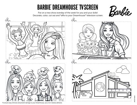 Barbie Dreamhouse Printables P3 Barbie Dream House Barbie Paper
