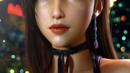 Tifa Lockhart Brunette Dress Cgi Final Fantasy Vii X