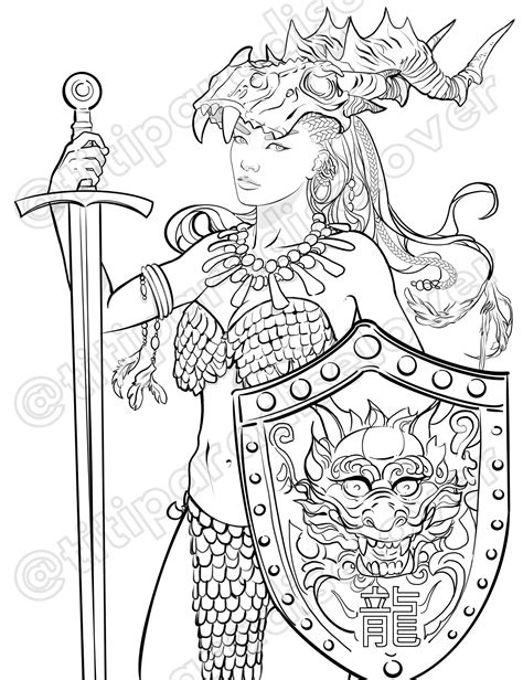Free Women Warriors Coloring Pages Sketch Coloring Page