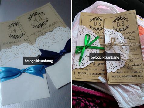 Lihat 35 design kad kahwin simple dan menarik yang pasti membuat orang rasa tak sabar nak datang ke majlis perkahwinan anda. Wedding Review DIY Kad Kahwin | ! BELOG CIK KUMBANG
