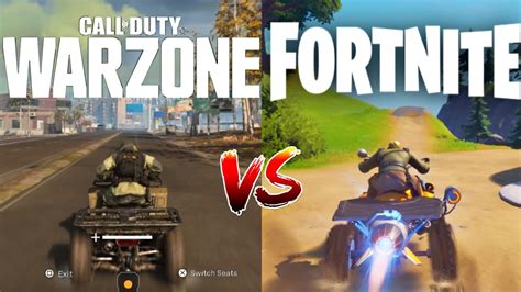 Call Of Duty Warzone Vs Fortnite Comparison Side By Side In