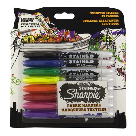 Sharpie Stained Fabric Markers 8set Brush Tip