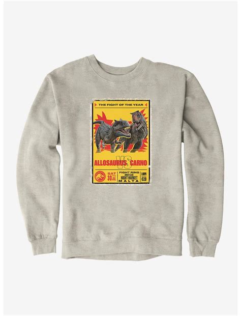 Jurassic World Dominion Allosaurus Vs Carno Sweatshirt Hot Topic