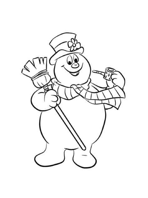 Desenhos De Frosty Sorrindo Para Colorir E Imprimir ColorirOnline