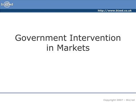 Ppt Government Intervention In Markets Powerpoint Presentation Free