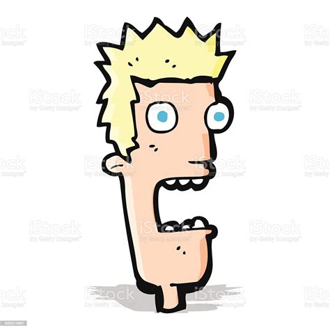 Cartoon Shocked Mans Face Stock Illustration Download Image Now Istock