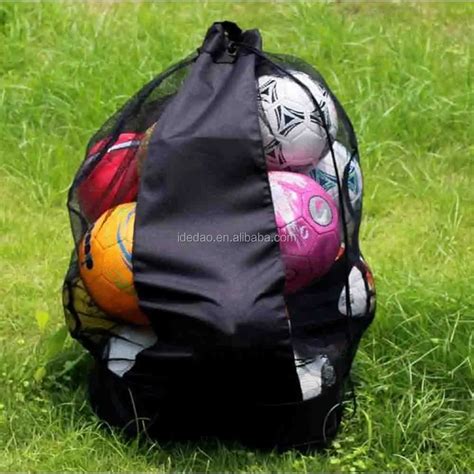 12 15 Soccer Mesh Ball Bag With Should Strap Cheap Heavy Duty Reusable