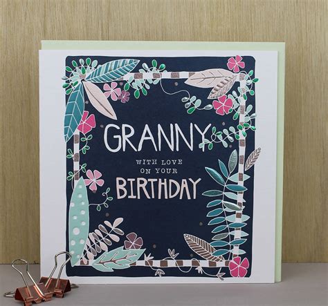 Granny Birthday Card By Molly Mae