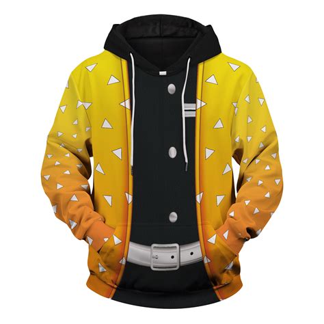 Demon Slayer Hoodie Shop - Zenitsu Unisex Pullover Hoodie | Demon