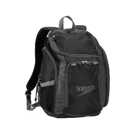 Speedo The One Backpack Swim Swimming Sport Gear 25 Liter Black Darkgull Grey