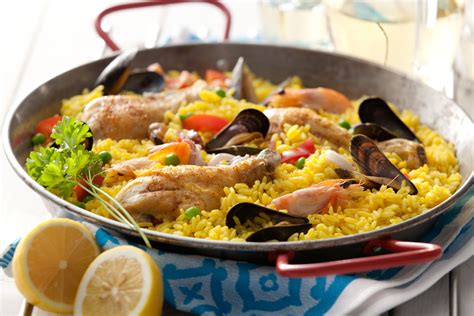 Las discusiones sobre los ingredientes que llevan esta receta de paella valenciana son múltiples por lo que hay cientos de variedades de este plato. Paella española | Receta (con imágenes) | Paella española ...