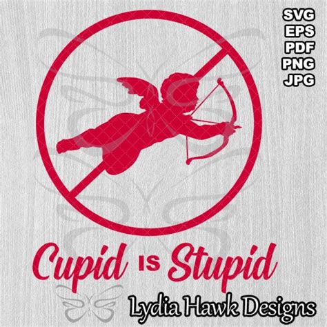 Cupid Is Stupid Anti Valentine Clipart Lydia Hawk Designs
