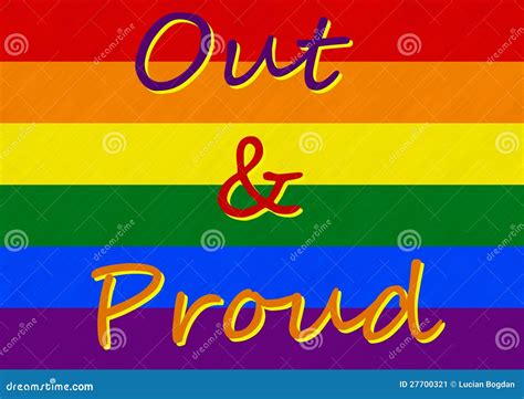 gay pride i am out and i am proud stock image image 27700321