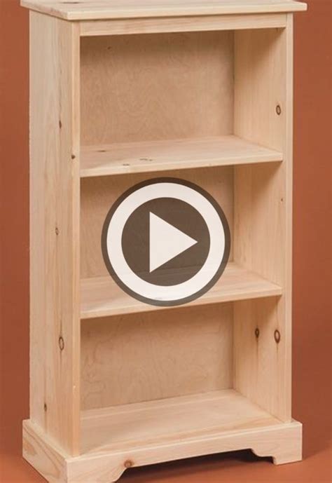 Diy Bookcase Plans Do It Yourself Video Tutorial Woodplans