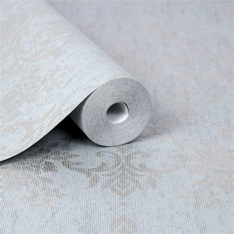 Superfresco Easy Paste The Wall Victorian Damask Wallpaper Duck Egg